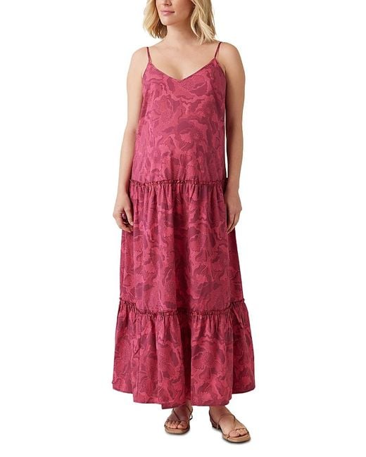 Ingrid & Isabel Red Maternity Strappy Maxi Dress