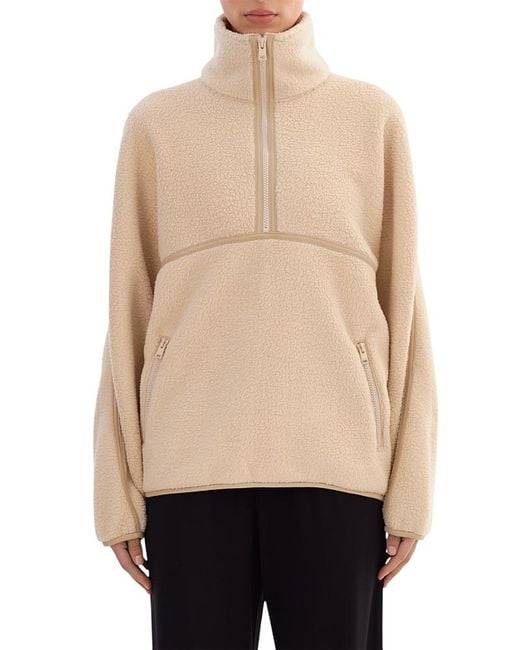 Lamarque Natural Helsa Half-Zip Fleece Pullover