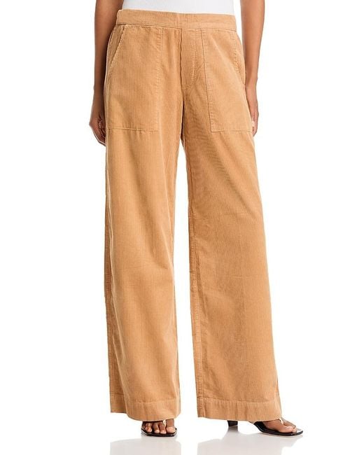 Frank & Eileen Natural Madeline Cotton Patch Pocket Pull On Pants