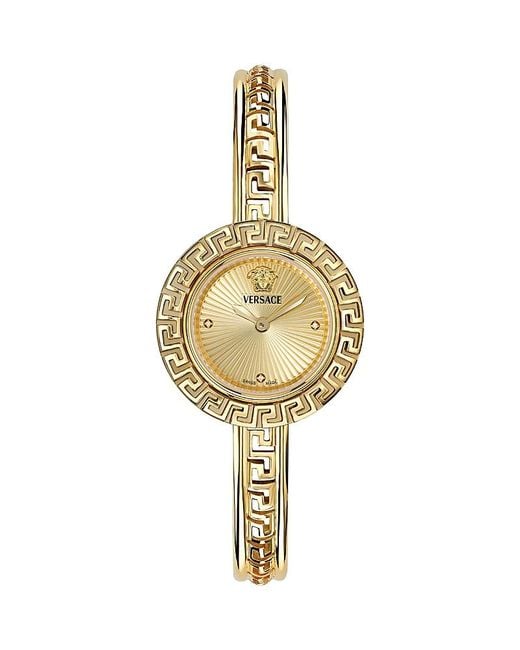 Versace Metallic Greca Pendant Watch, 28Mm