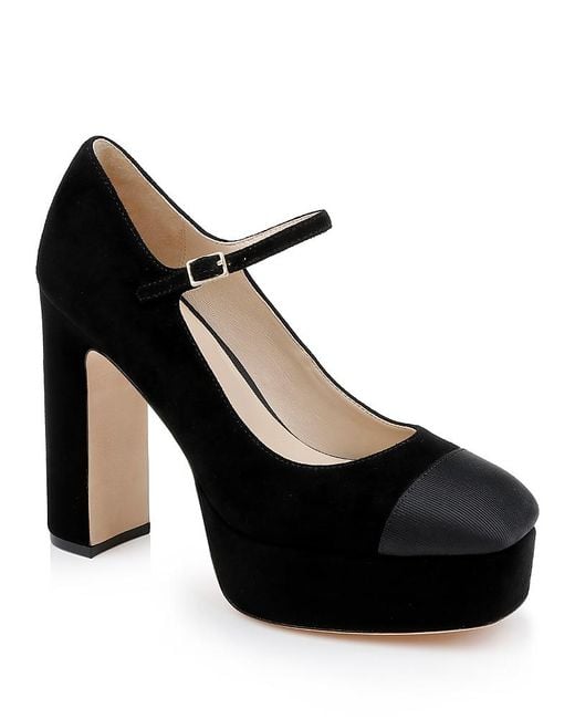 L'Agence Black Lilles Pumps