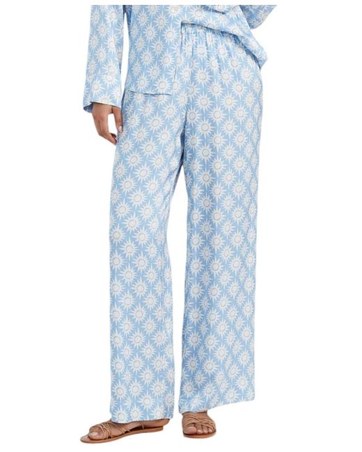 Chinti & Parker Blue Laura Whitmore Paradise Trousers