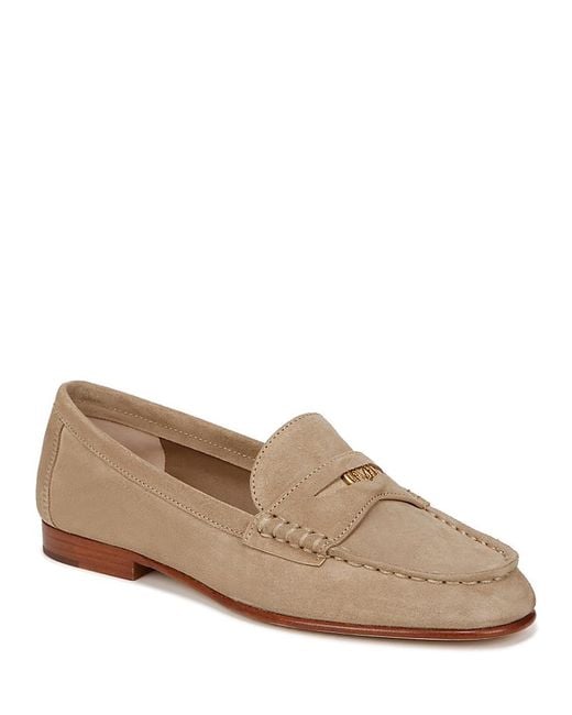 Veronica Beard Brown Penny Slip On Loafer Flats