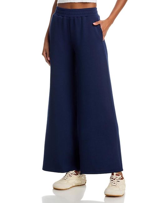 Vintage Havana Blue Fleece Flare Leg Pants