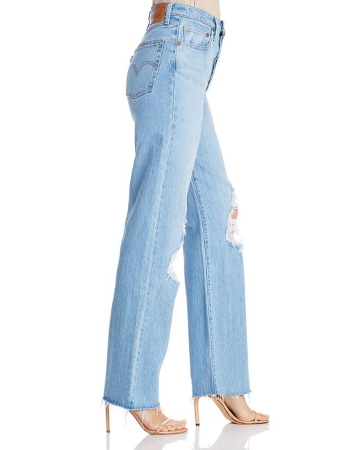 Levi's Denim Ribcage Ripped Straight 