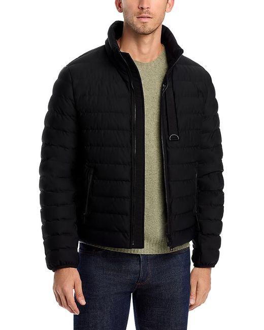 Moose Knuckles Black Laki Slim Fit Down Jacket for men