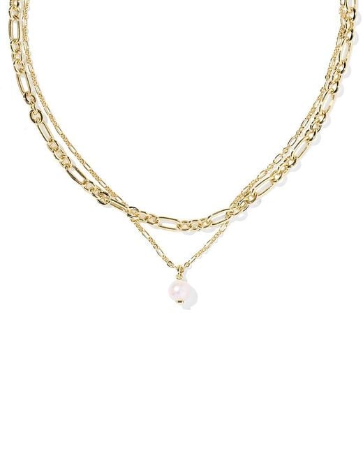 Kendra Scott Metallic Ashton Multi Strand Necklace, 16-19