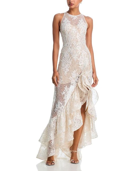 Bronx and Banco Women's Natural Sicilia Lace Gown