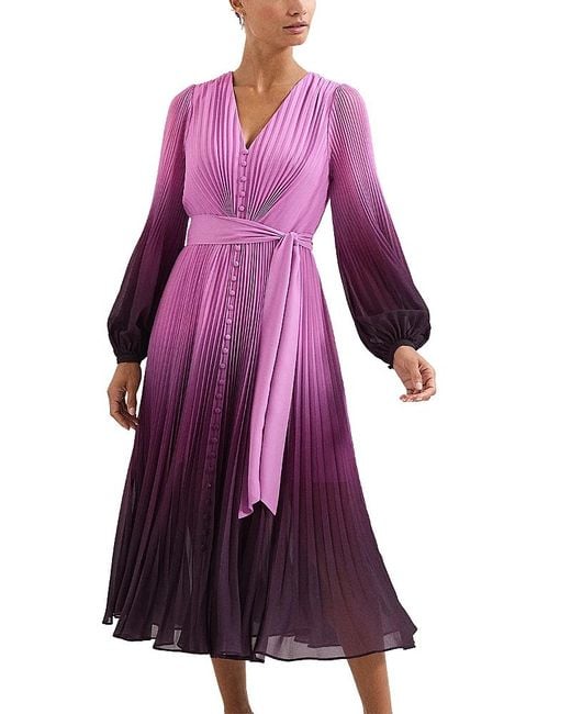 phase eight purple dress Phase Eight Bella Midi Dress