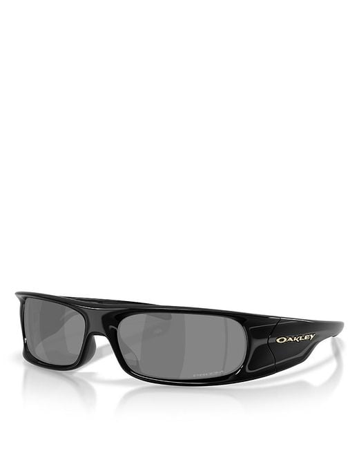 Oakley Gray Highland Rectangular Sunglasses, 62Mm