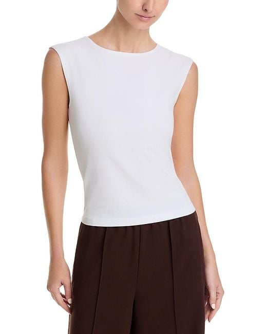 PERFECTWHITETEE White Elanor 90S Jersey Muscle Tee