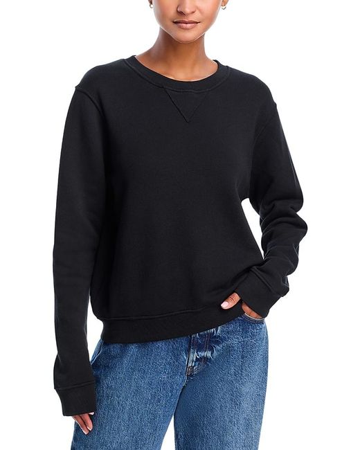 PERFECTWHITETEE Blue French Terry Oversized Crewneck Sweatshirt