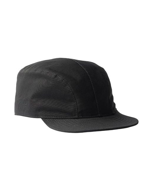 Prada Black Cotton Baseball Cap for men