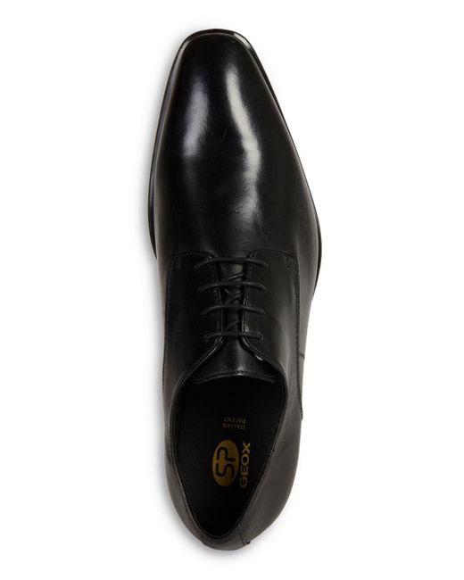 Geox High Life Leather Shoes in Black for Men | Lyst