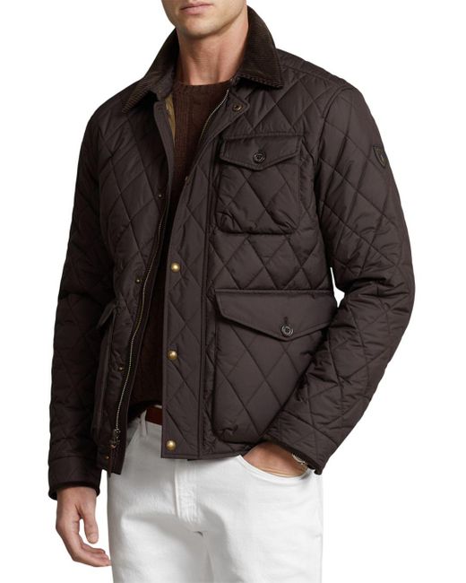 Polo Ralph Lauren Corduroy Quilted Water - Repellent Jacket in Dark ...