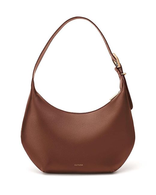 Cuyana Brown Celestia Shoulder Bag