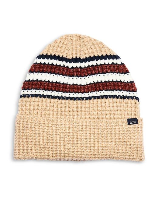 Faherty Brand Natural Jackson Striped Beanie for men