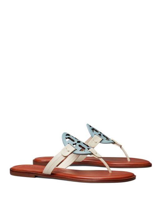 tory burch leather flip flops
