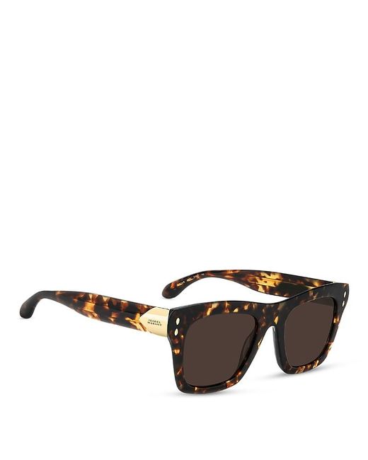 Isabel Marant Brown Rectangular Sunglasses, 51Mm