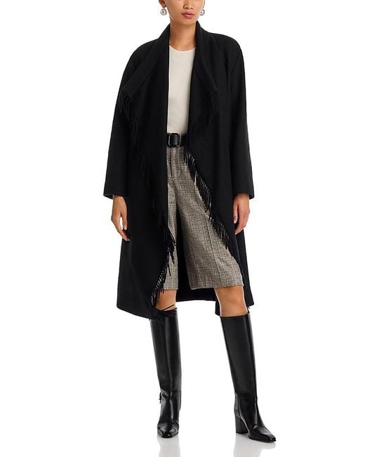 IRO Black Nicky Wrap Coat