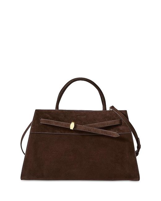 Veronica Beard Brown Large Suede Dash Bag