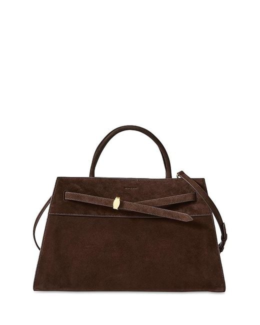 Veronica Beard Brown Large Suede Dash Bag