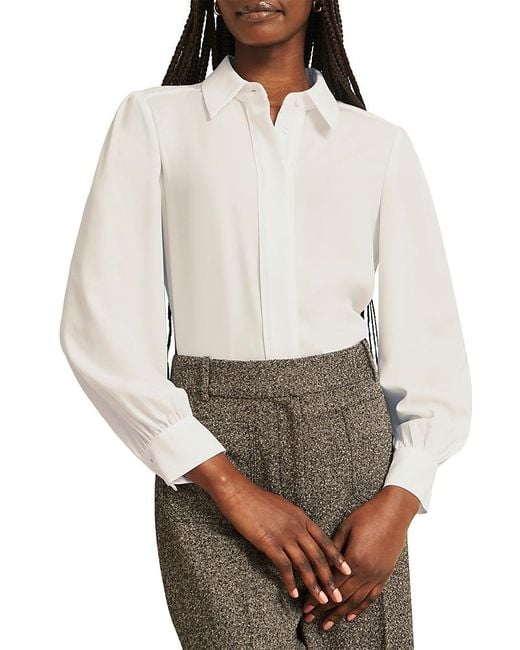 Hobbs Gray Rose Blouse