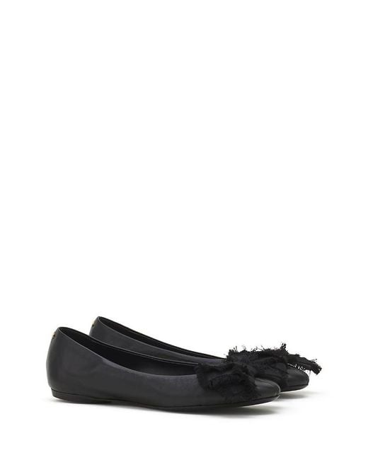 Lanvin Black The Bow Ballerina Flat