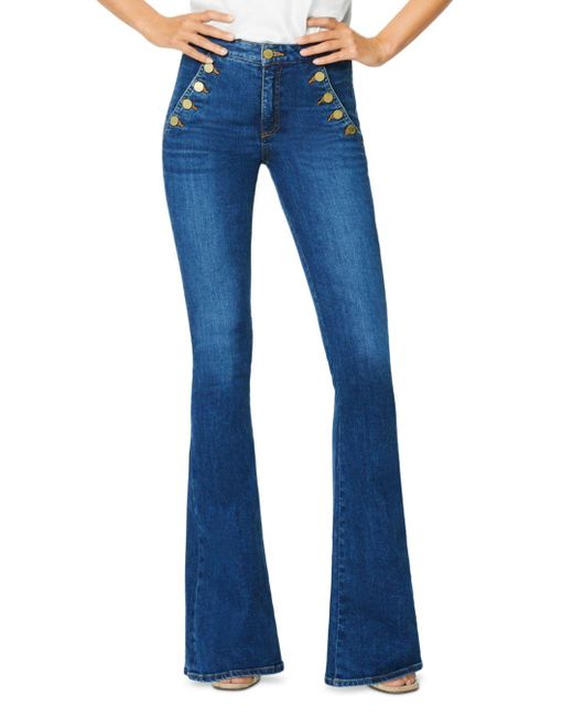 Ramy Brook Helena High Rise Flared Sailor Jeans In Medium Wash in Blue ...