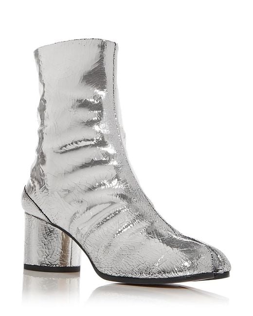 Maison Margiela Gray Tabi Split Toe Booties