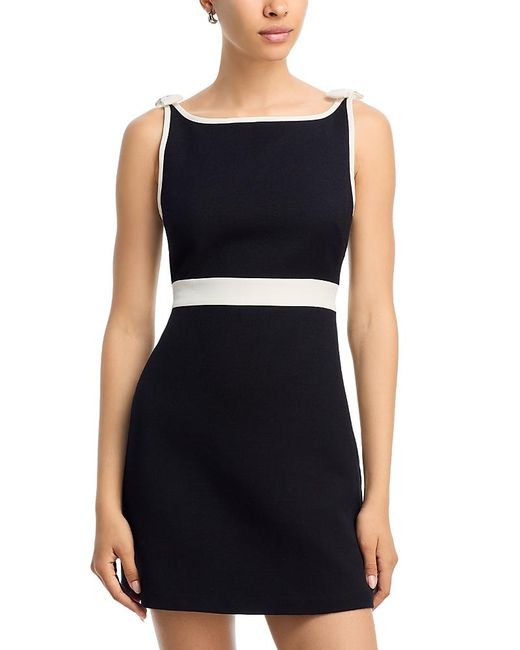 LoveShackFancy Black Catrice Mini Dress