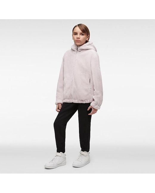 Moose Knuckles White Simcoe Metallic Reversible Bunny Jacket