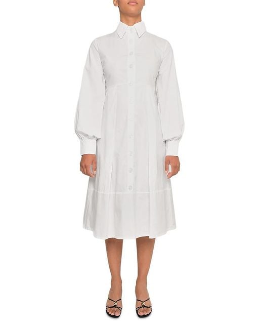 The Lulo Project White The Order Shirtdress
