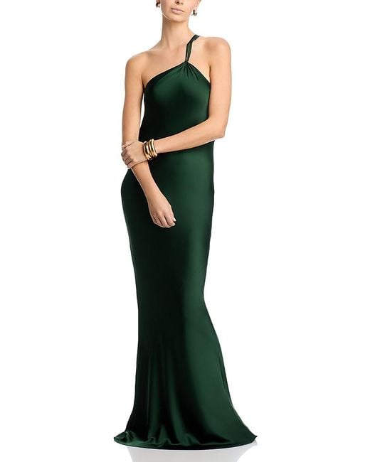 norma kamali dress green SUPER OS SLEEVELESS BF NK SHIRT FLARED GOWN – Vintage Green – Norma Kamali