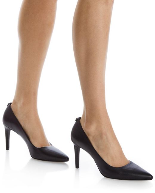 MICHAEL Michael Kors Dorothy Flex Leather Pointed Toe High - Heel Pumps in  Black | Lyst