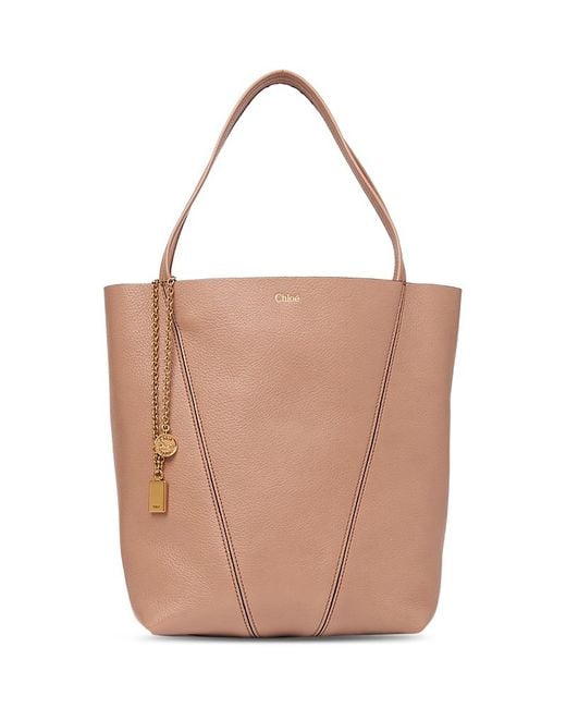 Chloé Pink Spin Medium Leather Tote