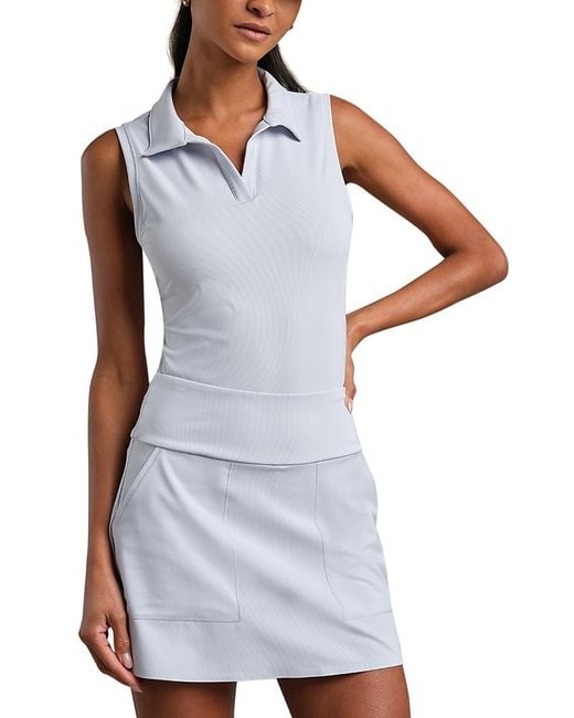 Rhone White Stance Rib Sleeveless Top