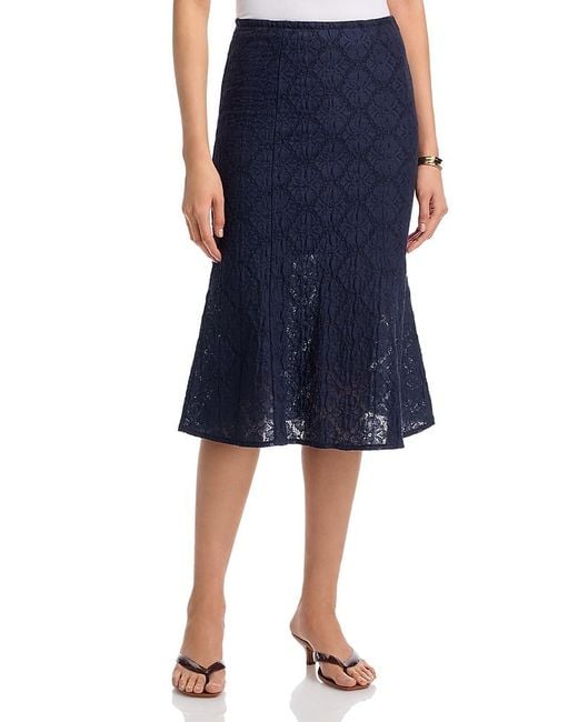 Veronica Beard Blue Massimo Skirt