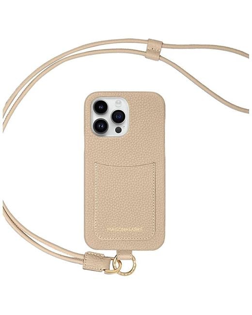 Maison De Sabre White Sling Phone Case (Iphone 15 Pro Max)
