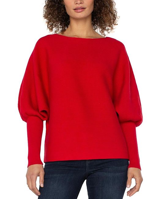 Boat Neck Scallop Hem Sweater (Liverpool)