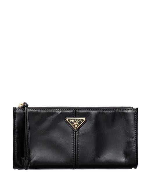 Prada Black Leather Pouch