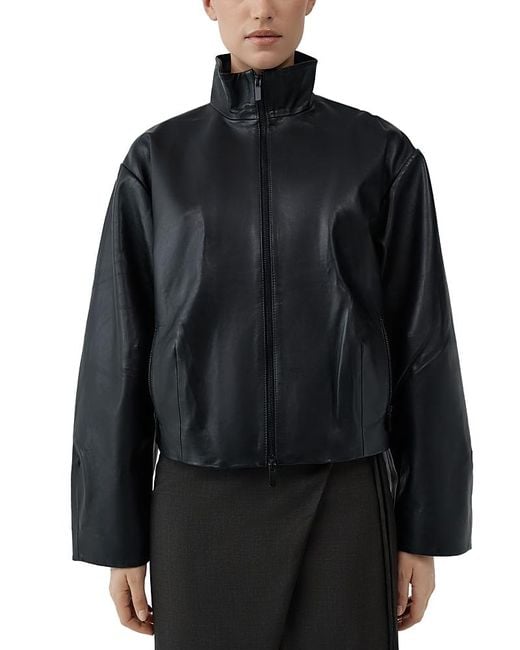 St. Agni Black Coco Leather Jacket