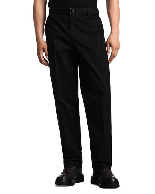 Emporio Armani Black Trousers With Removable Belt for men
