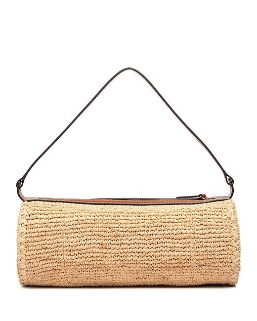 Staud Metallic Mini Taru Raffia Bag