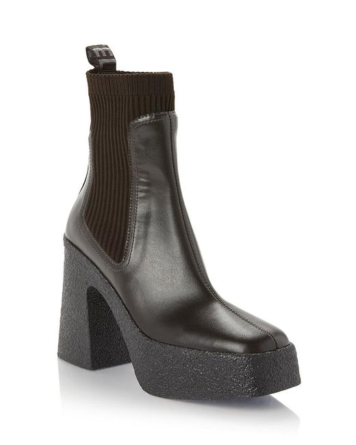 Stella McCartney Brown Skyla Alter Platform Boots