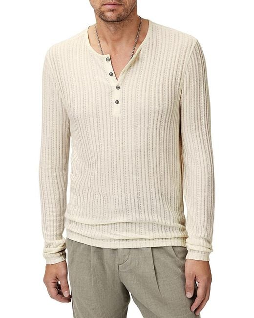 John Varvatos Natural Araujo Henley Shirt for men