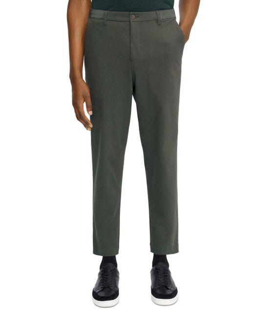 Ted Baker Cotton Stretch Waist Slim Fit Trousers in Dark Green (Green ...