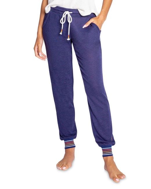 Pj Salvage Synthetic Stripe Rite Banded Pajama Pants in Navy (Blue ...