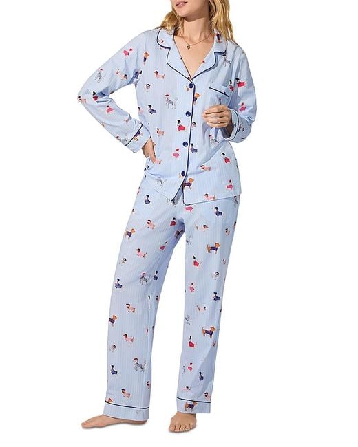 Bedhead Blue Dog Print Pajama Set