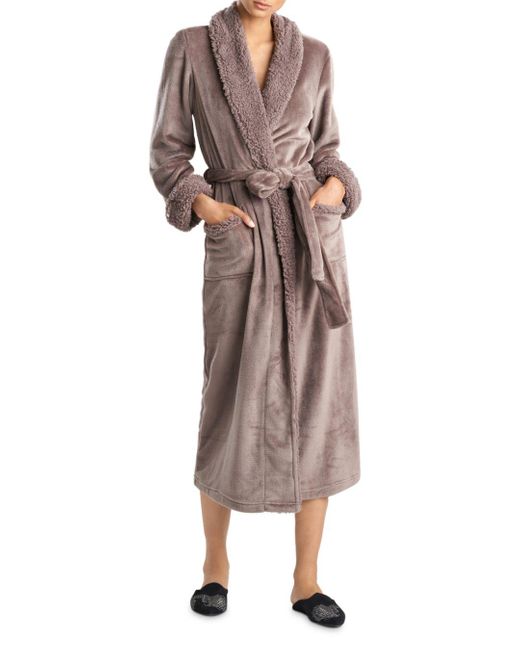 Natori Long Plush Robe Lyst